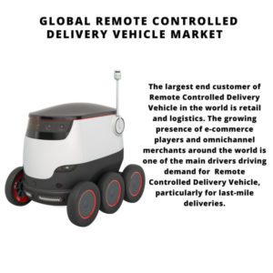 infographic: Remote Controlled Delivery Vehicle Market, Remote Controlled Delivery Vehicle Market Size, Remote Controlled Delivery Vehicle Market Trends, Remote Controlled Delivery Vehicle Market Forecast, Remote Controlled Delivery Vehicle Market Risks, Remote Controlled Delivery Vehicle Market Report, Remote Controlled Delivery Vehicle Market Share