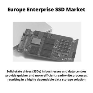 Infographic ; Europe Enterprise SSD Market, Europe Enterprise SSD Market Size, Europe Enterprise SSD Market Trends, Europe Enterprise SSD Market Forecast, Europe Enterprise SSD Market Risks, Europe Enterprise SSD Market Report, Europe Enterprise SSD Market Share