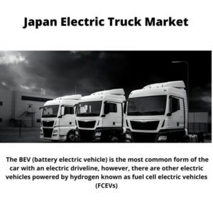 Infographic ; Japan Electric Truck Market, Japan Electric Truck Market Size, Japan Electric Truck Market Trends, Japan Electric Truck Market Forecast, Japan Electric Truck Market Risks, Japan Electric Truck Market Report, Japan Electric Truck Market Share