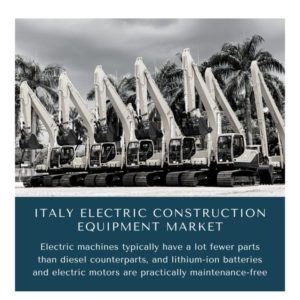 Infographic : Italy Electric Construction Equipment Market, Italy Electric Construction Equipment Market Size, Italy Electric Construction Equipment Market Trends, Italy Electric Construction Equipment Market Forecast, Italy Electric Construction Equipment Market Risks, Italy Electric Construction Equipment Market Report, Italy Electric Construction Equipment Market Share