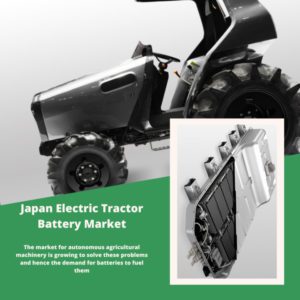 Infographic ; Japan Electric Tractor Battery Market, Japan Electric Tractor Battery Market Size, Japan Electric Tractor Battery Market Trends, Japan Electric Tractor Battery Market Forecast, Japan Electric Tractor Battery Market Risks, Japan Electric Tractor Battery Market Report, Japan Electric Tractor Battery Market Share
