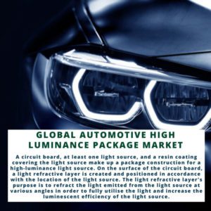 infographic; Automotive High Luminance Package Market , Automotive High Luminance Package Market Size, Automotive High Luminance Package Market Trends, Automotive High Luminance Package Market Forecast, Automotive High Luminance Package Market Risks, Automotive High Luminance Package Market Report, Automotive High Luminance Package Market Share