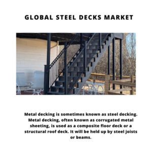 Steel Decks Market, Steel Decks Market Size, Steel Decks Market Trends, Steel Decks Market Forecast, Steel Decks Market Risks, Steel Decks Market Report, Steel Decks Market Share