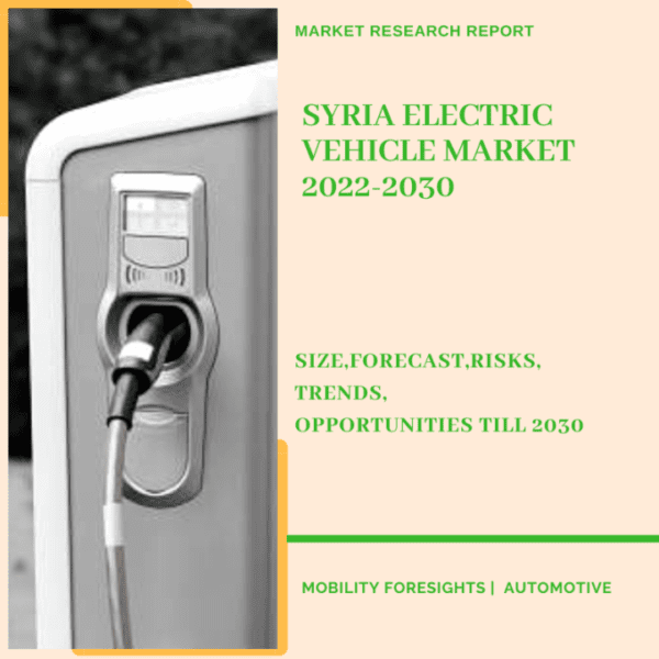 Syria Electric Vehicle Market 2022-2030